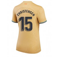 Barcelona Andreas Christensen #15 Fußballbekleidung Auswärtstrikot Damen 2022-23 Kurzarm